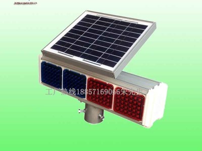 太阳能警示灯 led红蓝警示灯厂家 交通设施图2