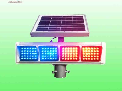 太阳能警示灯 led红蓝警示灯厂家 交通设施图3