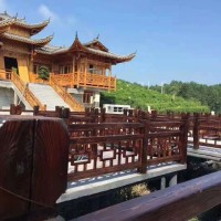 户外木建筑，户外木地板仿古做旧漆